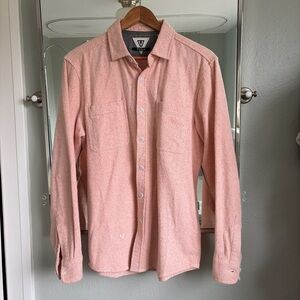 Vissla pink button down shirt